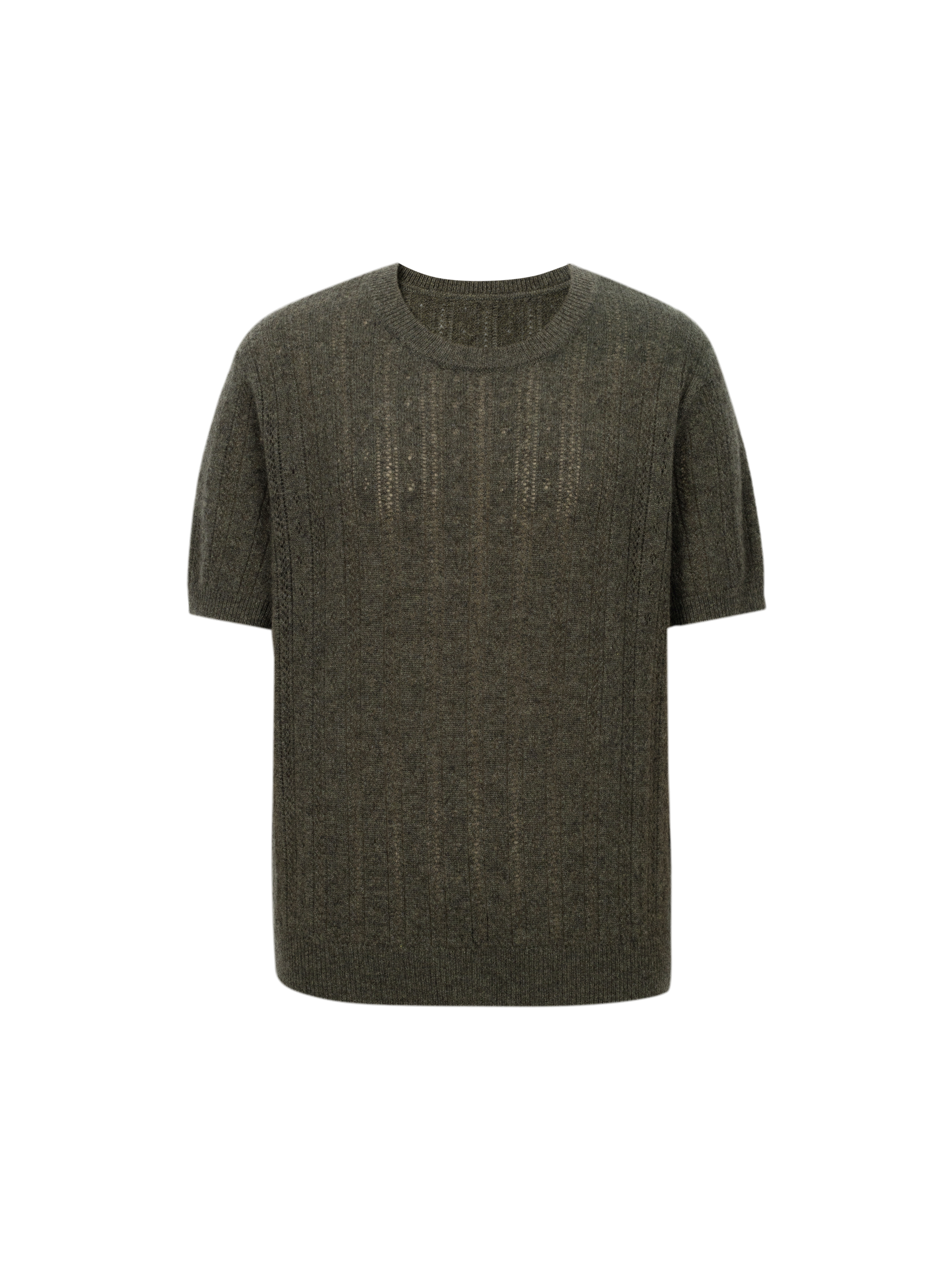 Crew Neck Short Sleeve Knit Sweater