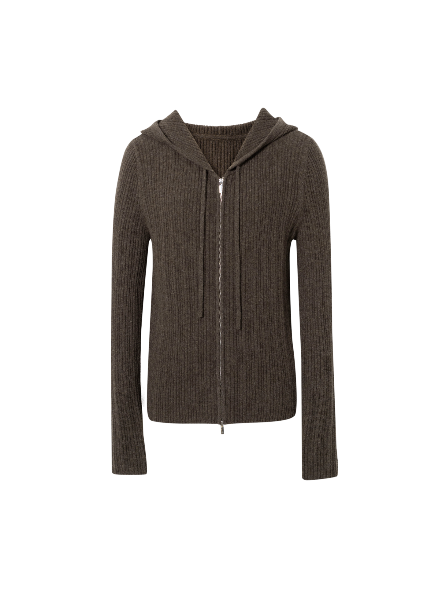Hooded Zip-Up Cashmere Sweater
