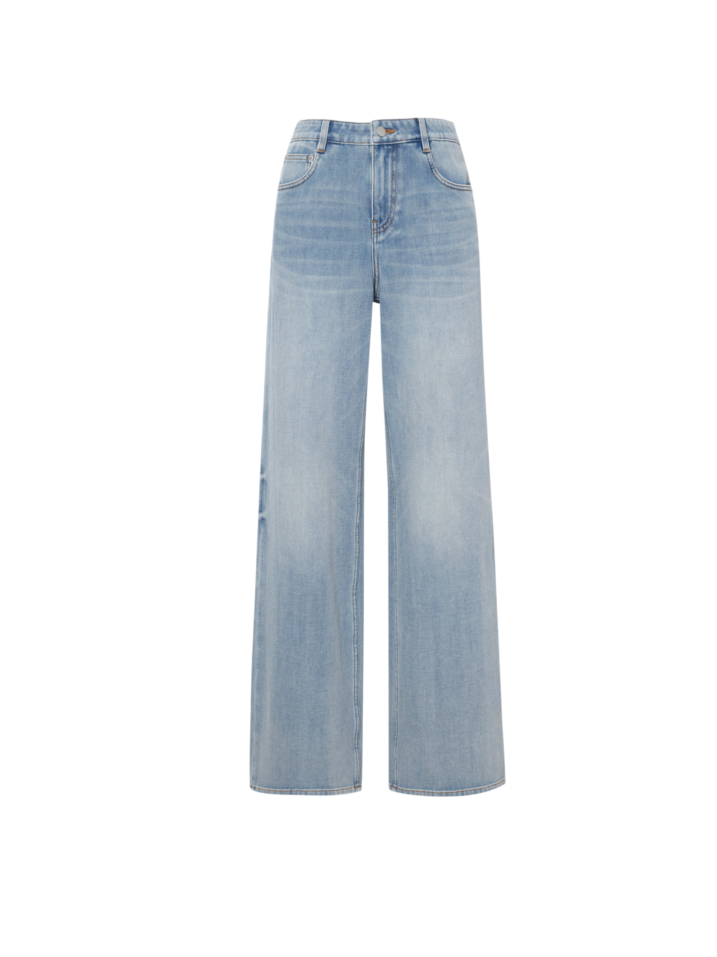 Wide-Leg Stretch Jeans