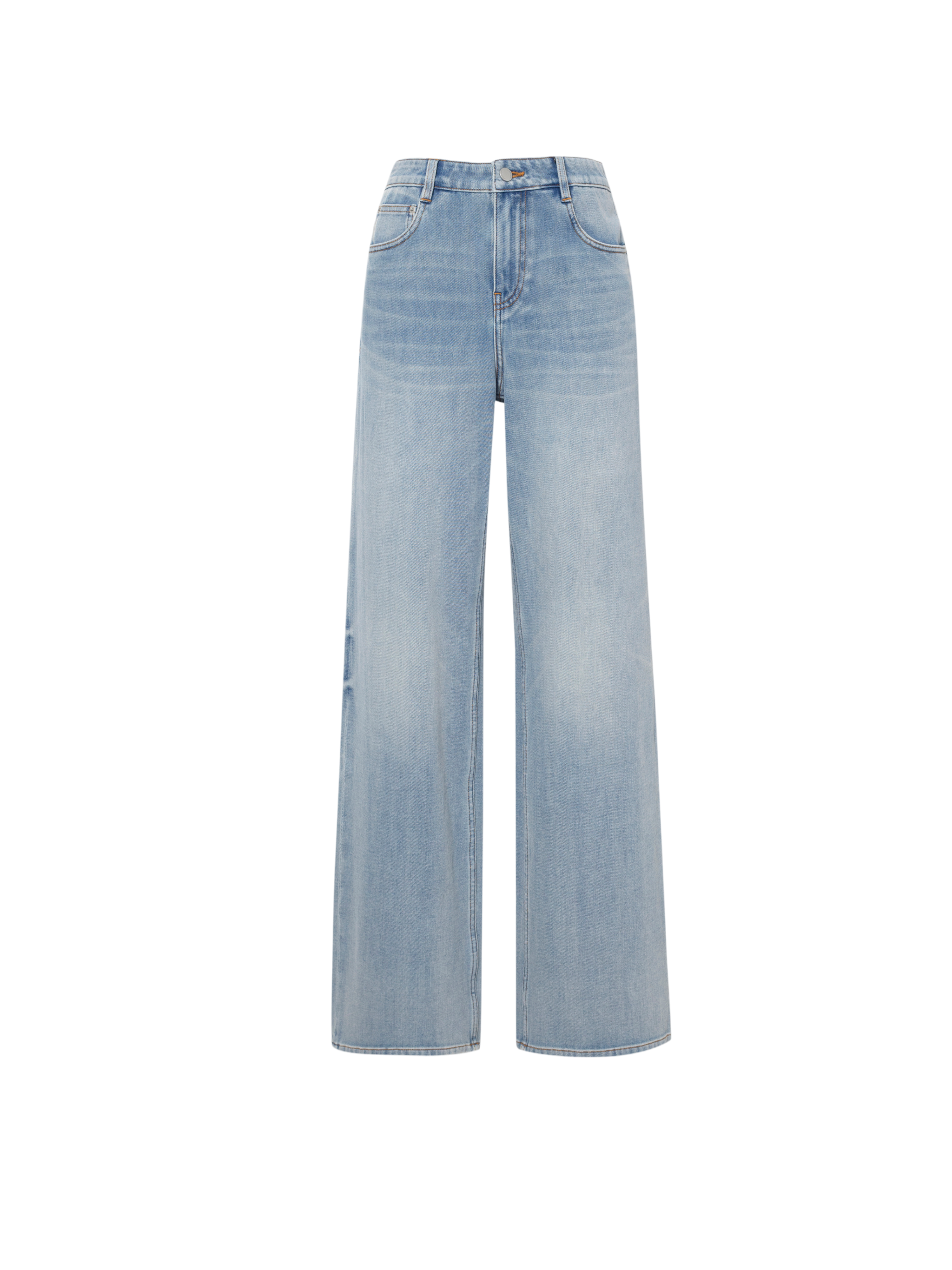 Wide-Leg Stretch Jeans