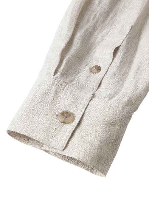 Load image 1 in gallery view. 100% Linen Cropped Shirt