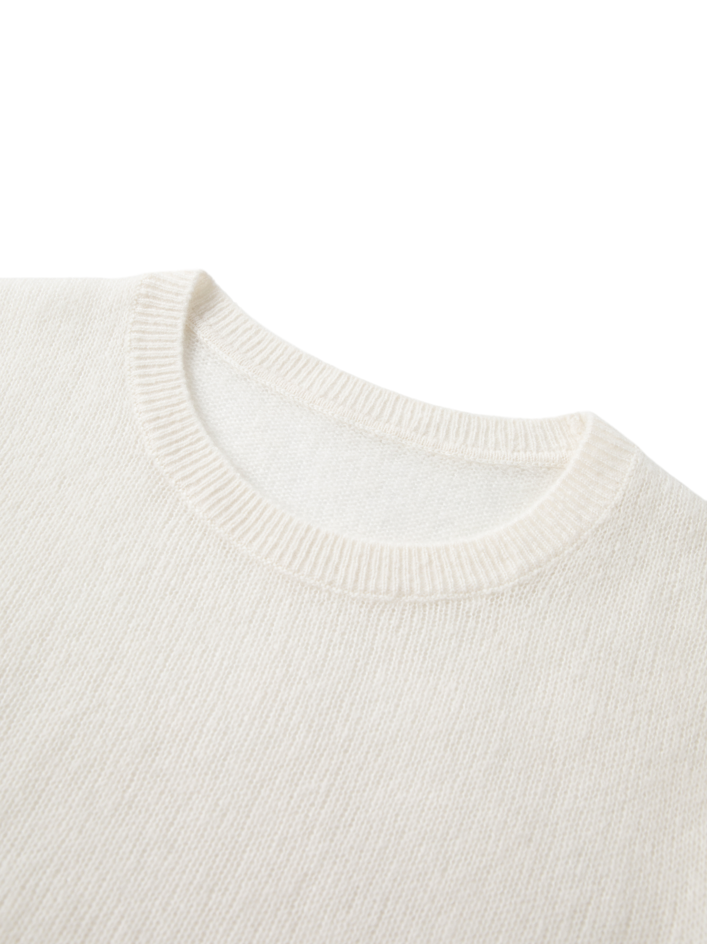 Lightweight Cashmere-Silk Short-Sleeve Sweater