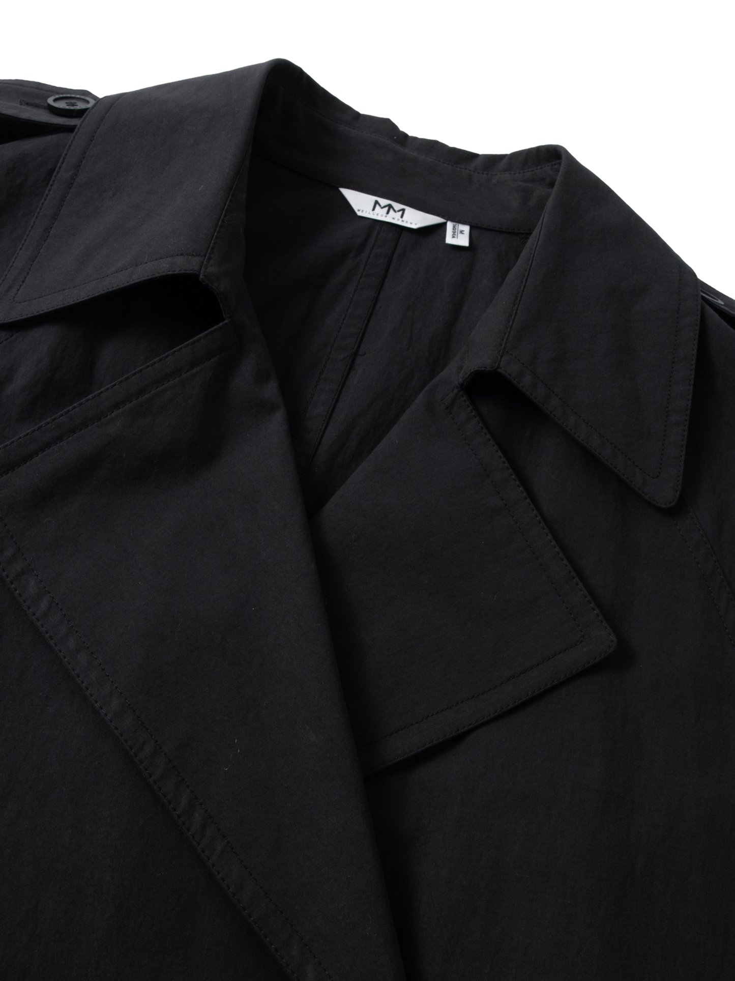 Classic Cotton Double-Breasted Trench Coat