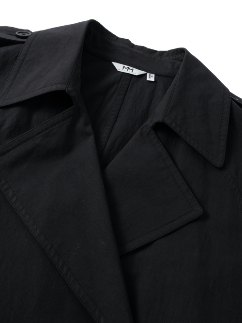Load image 1 in gallery view. Classic Cotton Double-Breasted Trench Coat