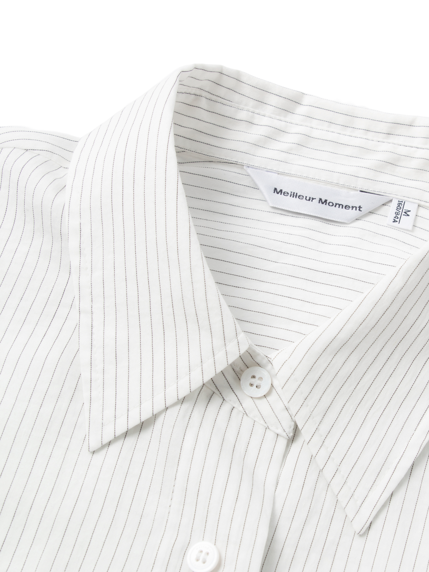 Cropped Lyocell-Blend Striped Shirt