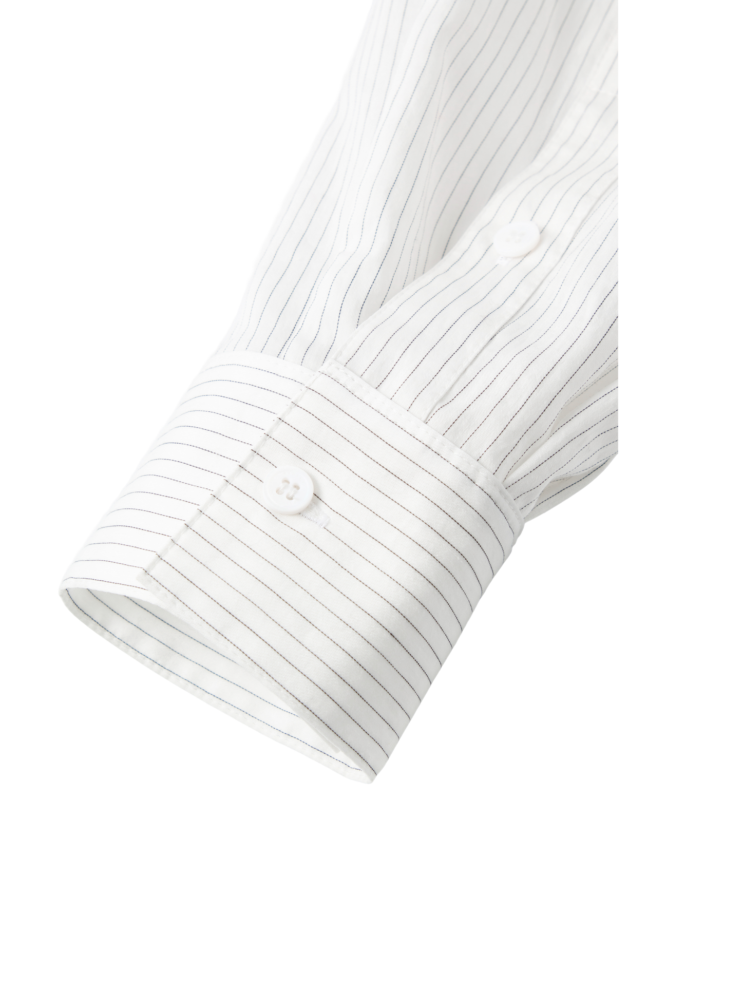 Cropped Lyocell-Blend Striped Shirt