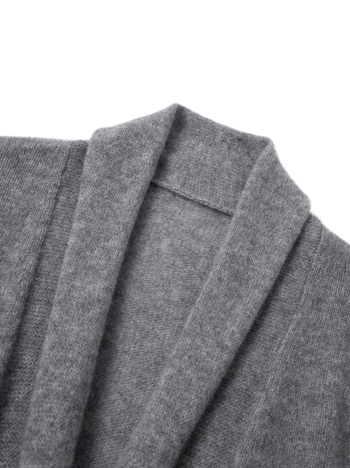 Pure Cashmere Drop-Shoulder Long-Sleeve Cardigan