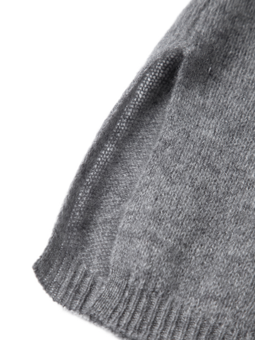 Load image 1 in gallery view. Pure Cashmere Drop-Shoulder Long-Sleeve Cardigan