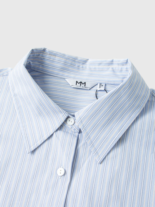 Load image 1 in gallery view. Striped Cotton-Blend Shirt