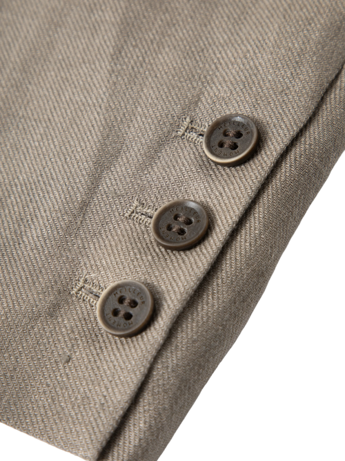 Load image 1 in gallery view. Linen Double-Breasted Blazer