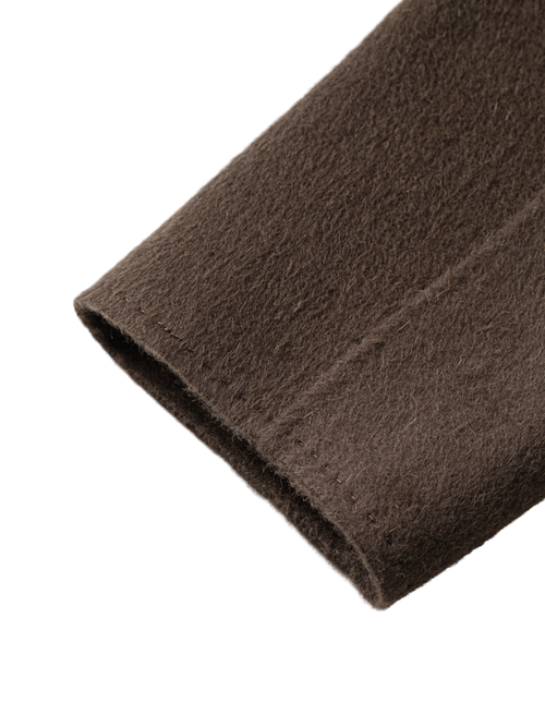 Load image 1 in gallery view. Wool-Camel Blend Tie-Belt Coat