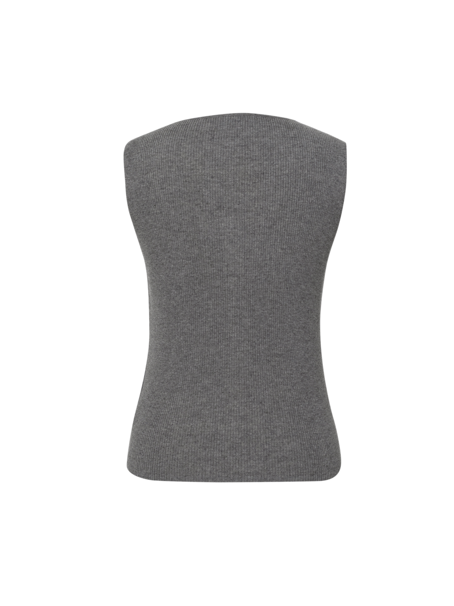 V-Neck Sleeveless Mock-Layered Cardigan