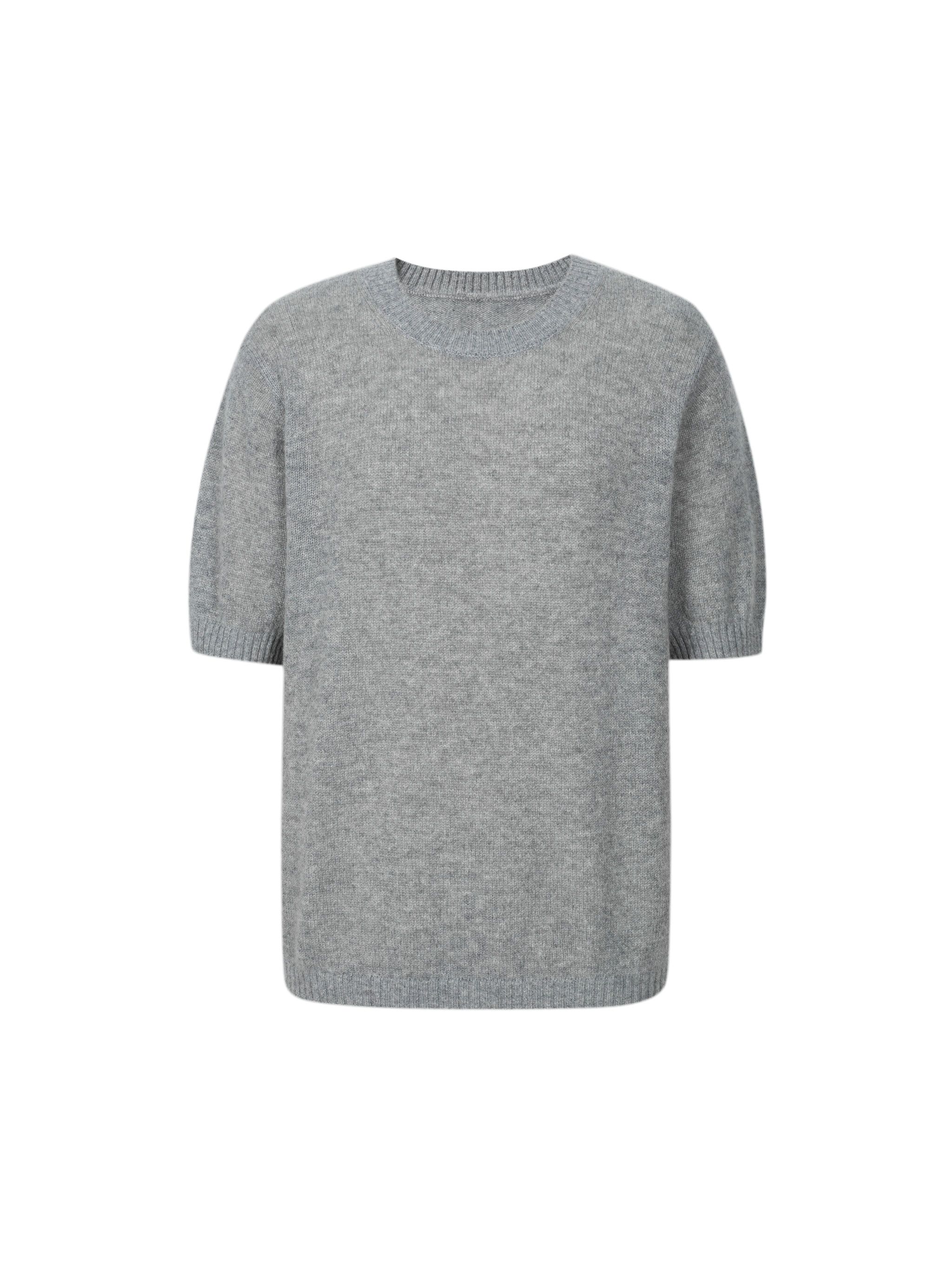 Crew Neck Short Sleeve Knit Sweater