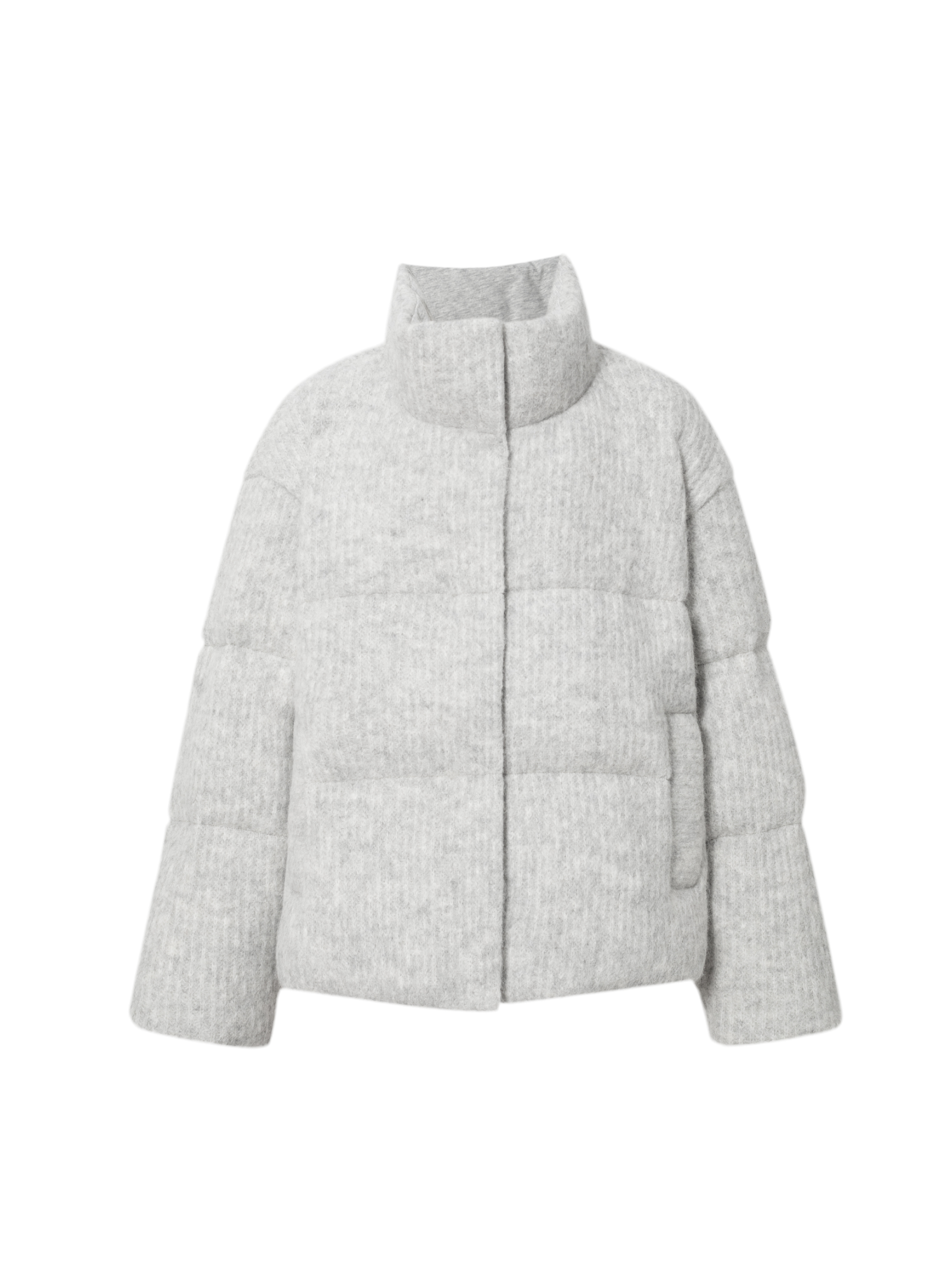 Alpaca Hair Goose Puffer Jacket