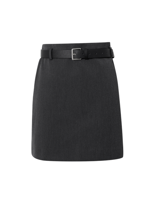Load image 1 in gallery view. Tailored Mini Skirt