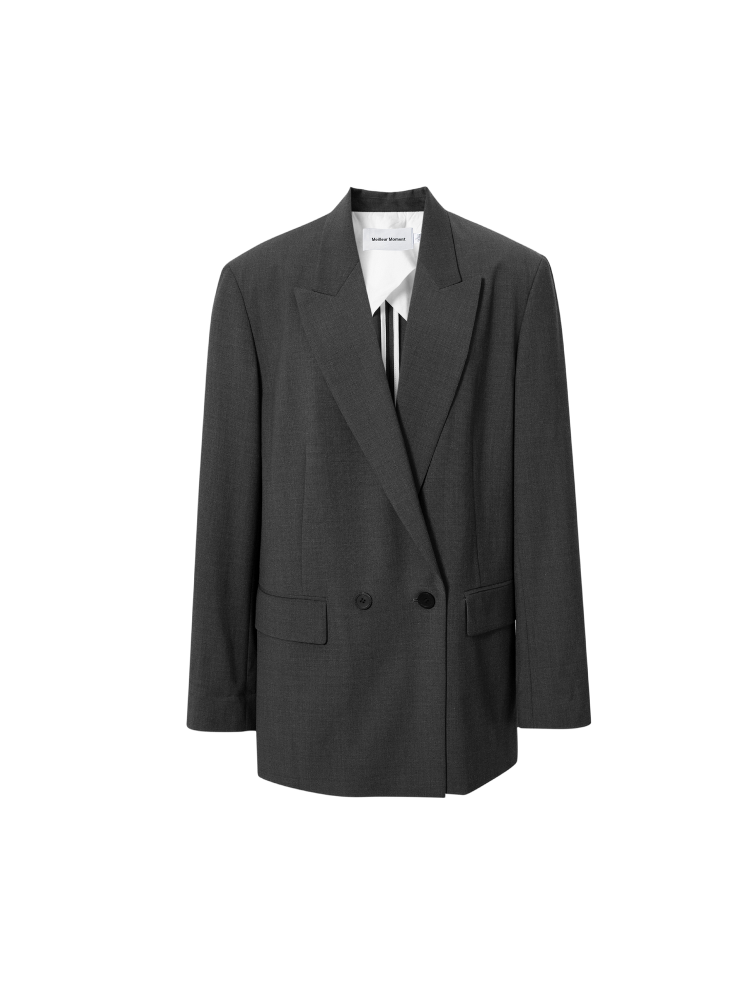 Wool-Blend Tailored Single-Breasted Blazer