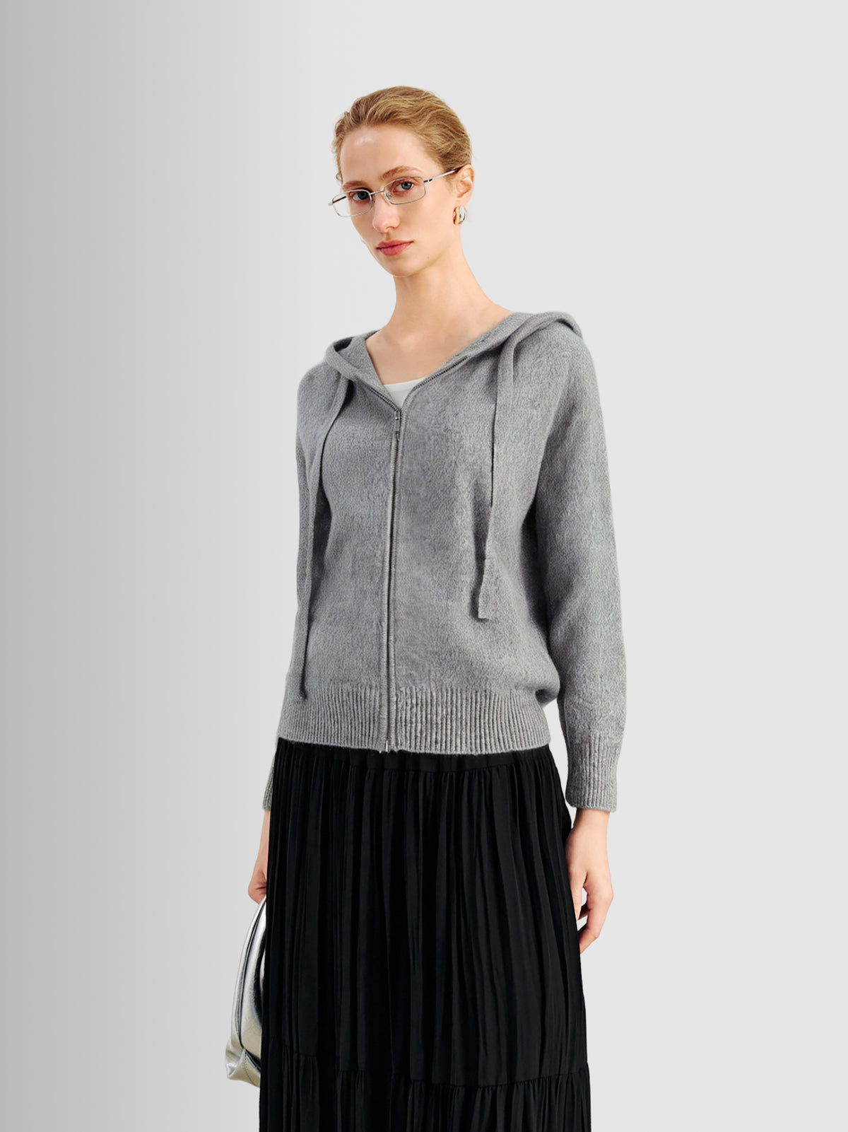 Pure Cashmere Hoodie Sweater