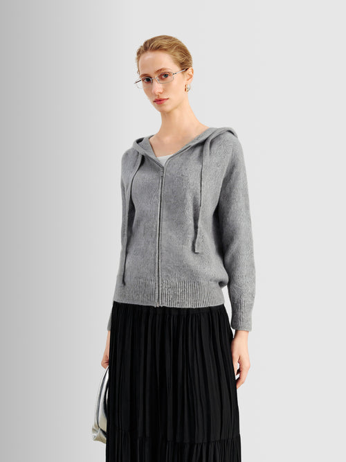 Load image 1 in gallery view. Pure Cashmere Hoodie Sweater