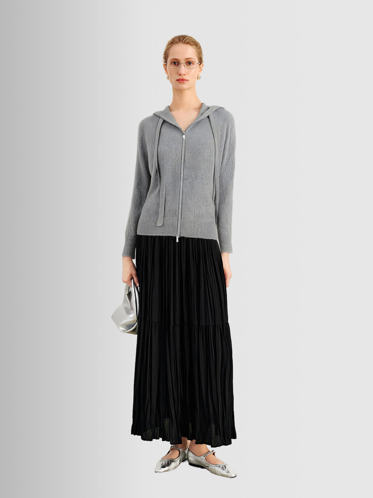 Pure Cashmere Hoodie Sweater