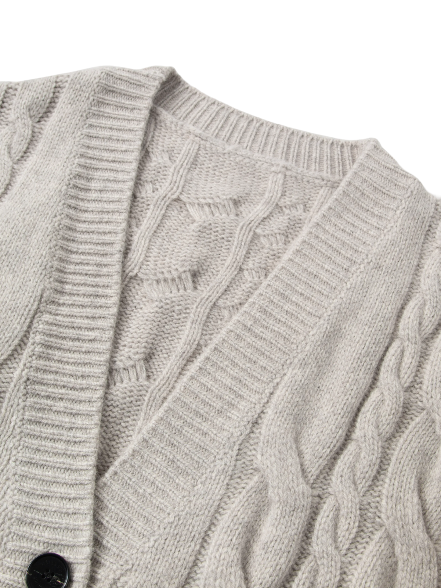 Pure Wool Cable Knit Cardigan