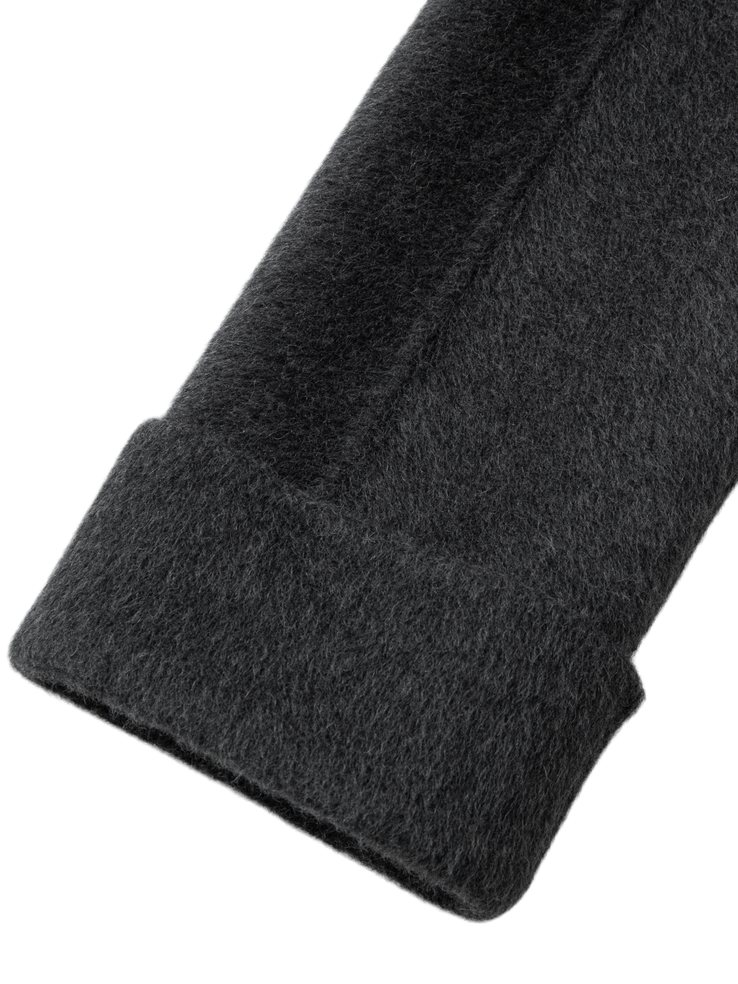 Scarf-Neck Wool-Blend Coat