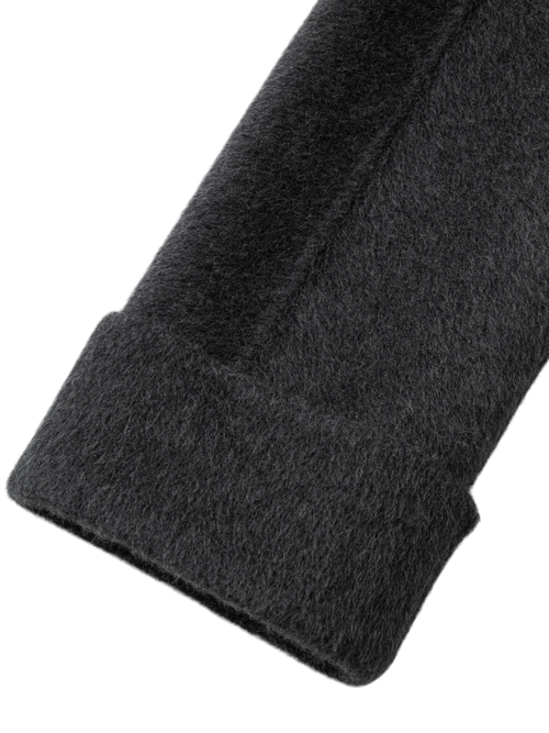 Load image 1 in gallery view. Scarf-Neck Wool-Blend Coat