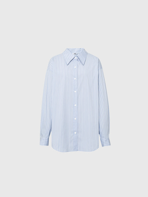 Load image 1 in gallery view. Striped Cotton-Blend Shirt