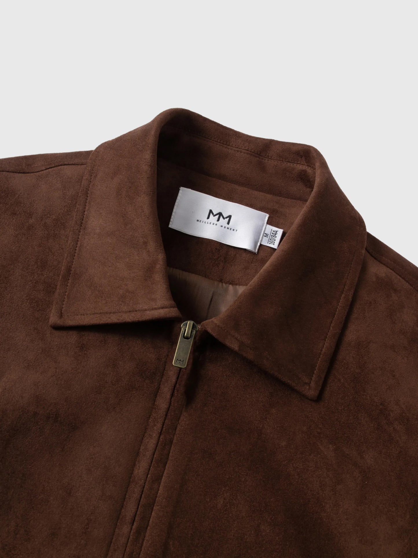 Soft Faux Suede Harrington Jacket