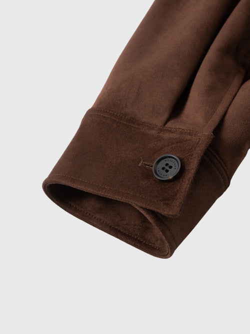 Load image 1 in gallery view. Soft Faux Suede Harrington Jacket
