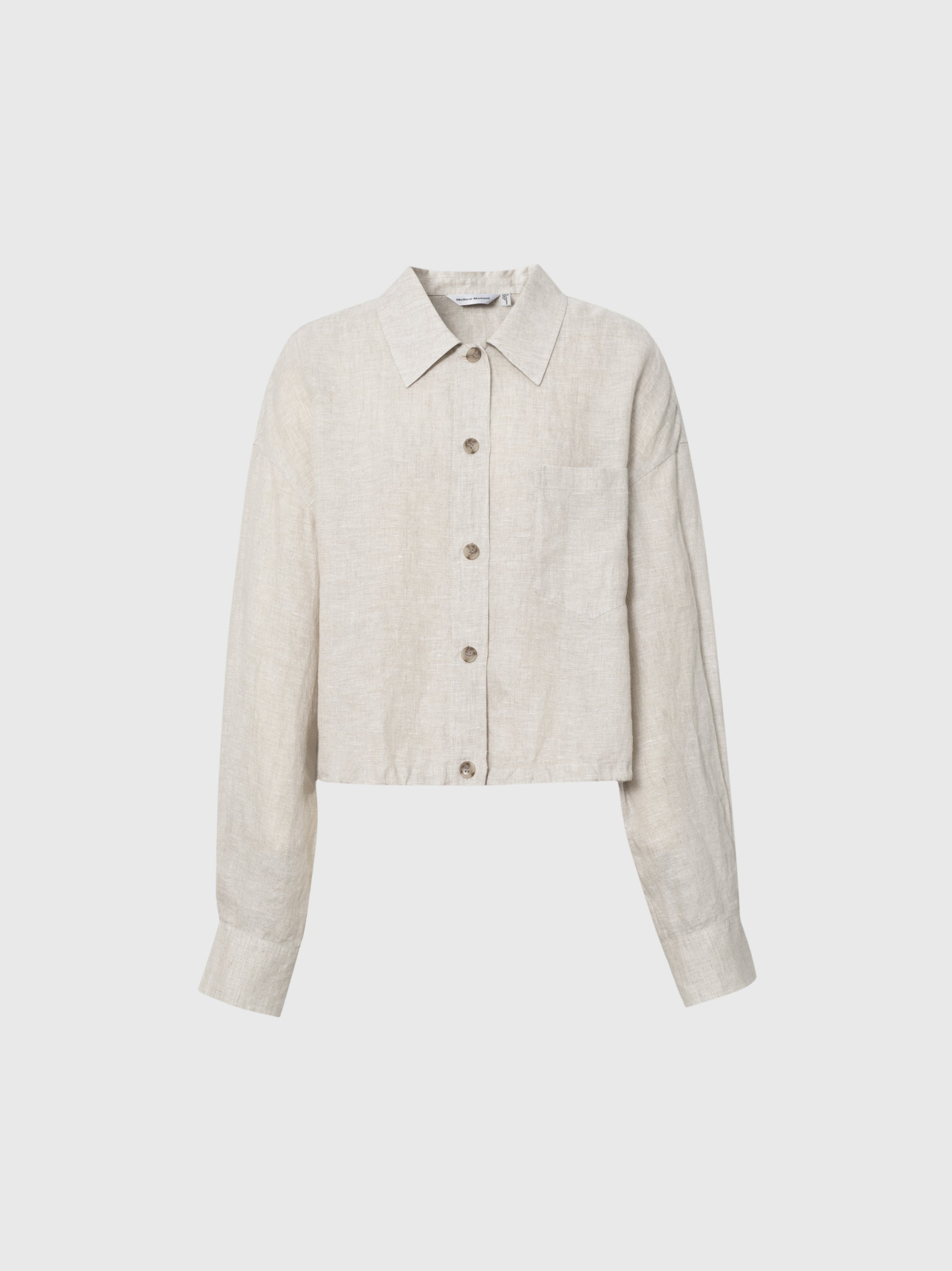100% Linen Cropped Shirt