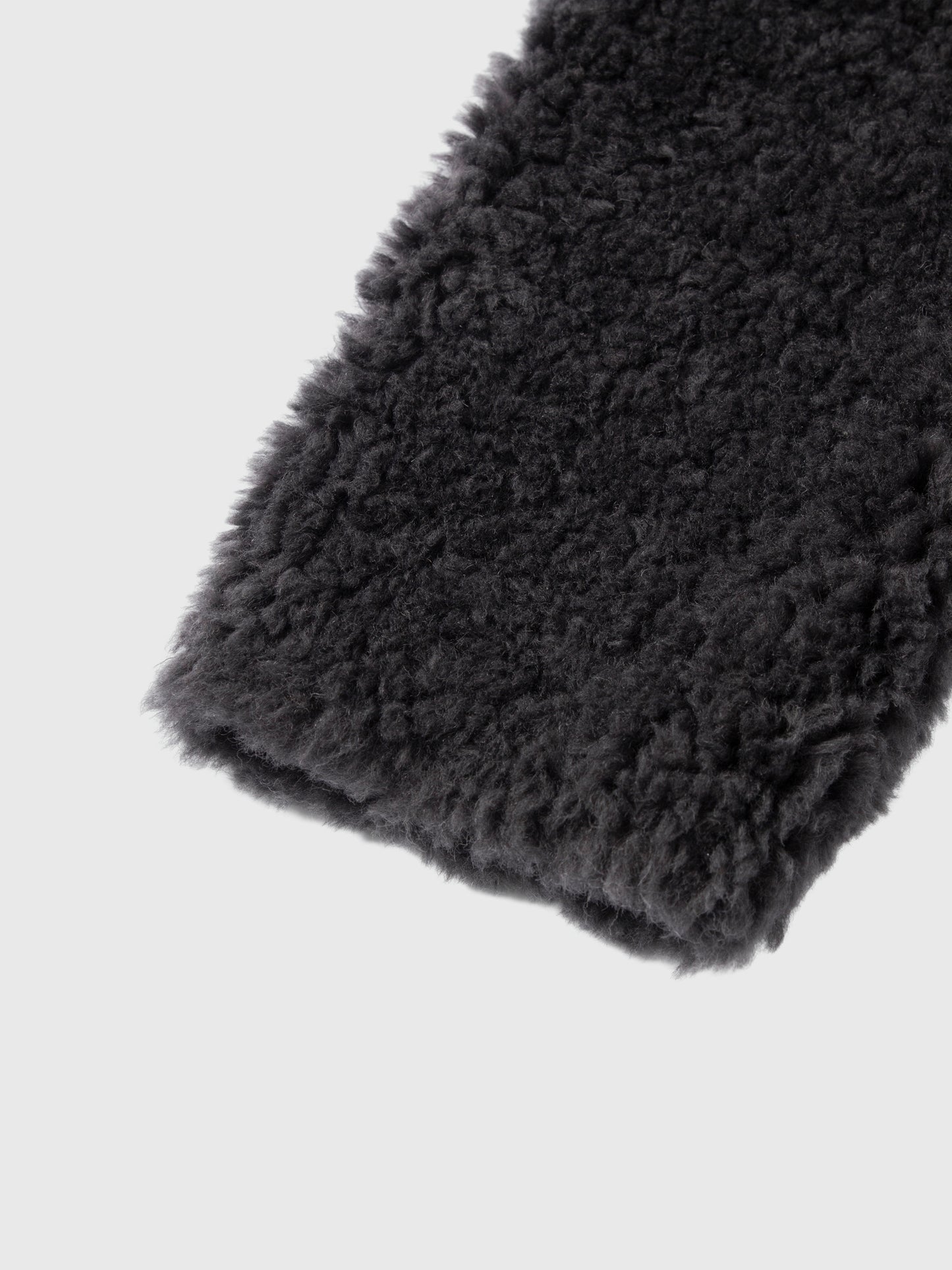 Pure Wool Shearling Jacket with Structured Collar