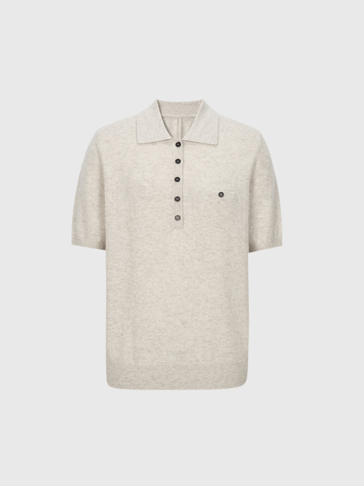 Cashmere Knit Polo Sweater