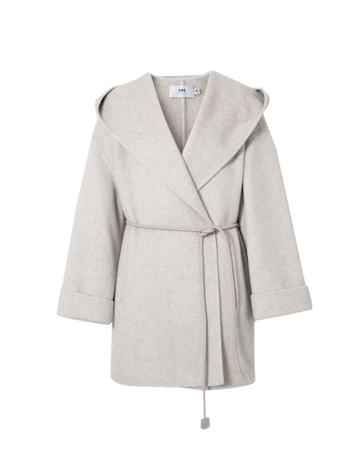 Load image 1 in gallery view. Elevated Alpaca-Wool Hooded Jacket