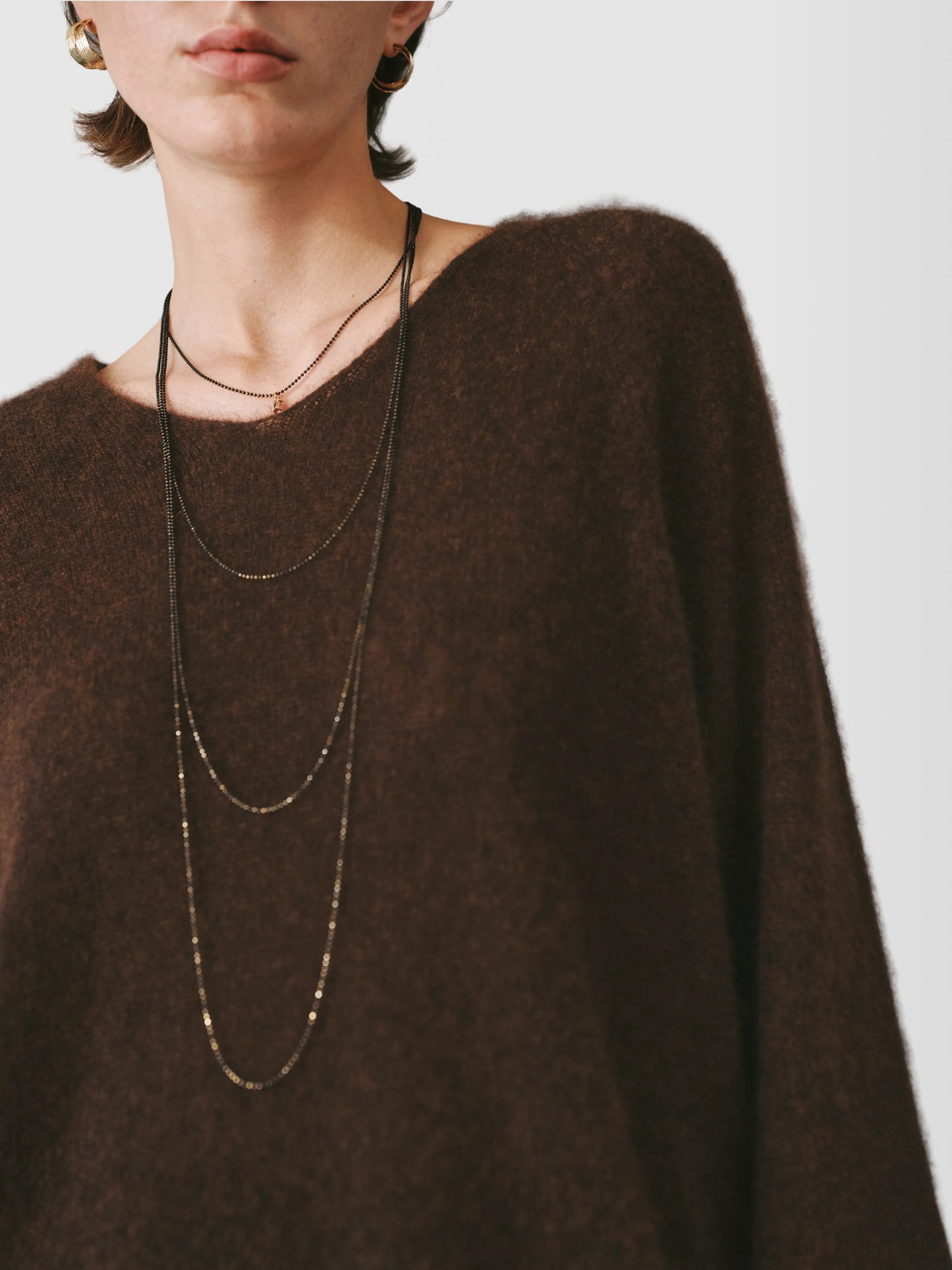 V-Neck Relaxed Silk-Cashmere Sweater