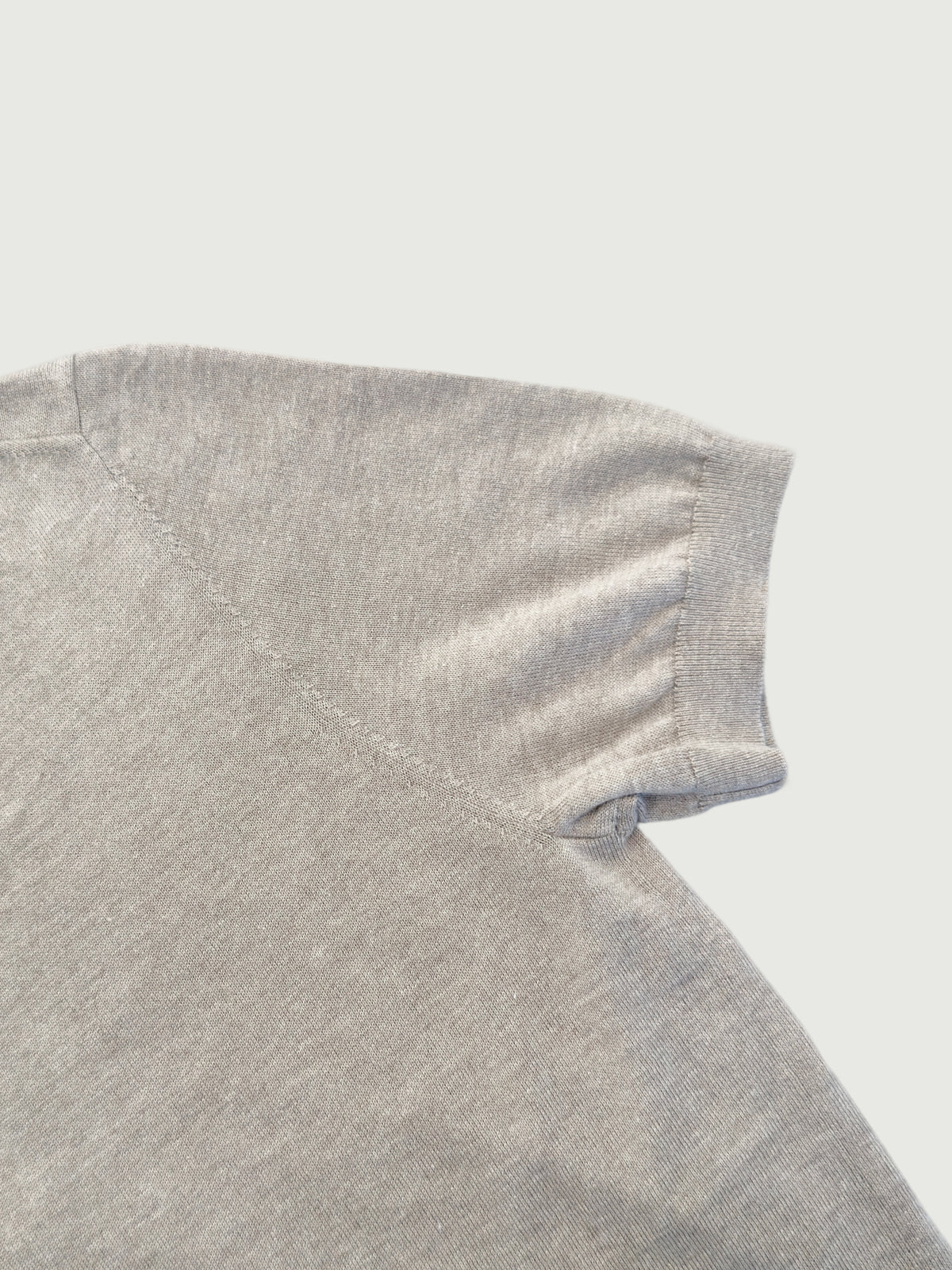 Silk-Cashmere Lightweight Short-Sleeve Top