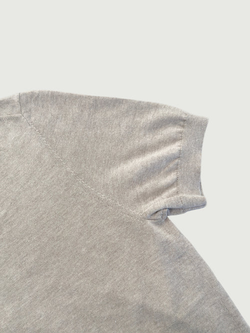 Load image 1 in gallery view. Silk-Cashmere Lightweight Short-Sleeve Top