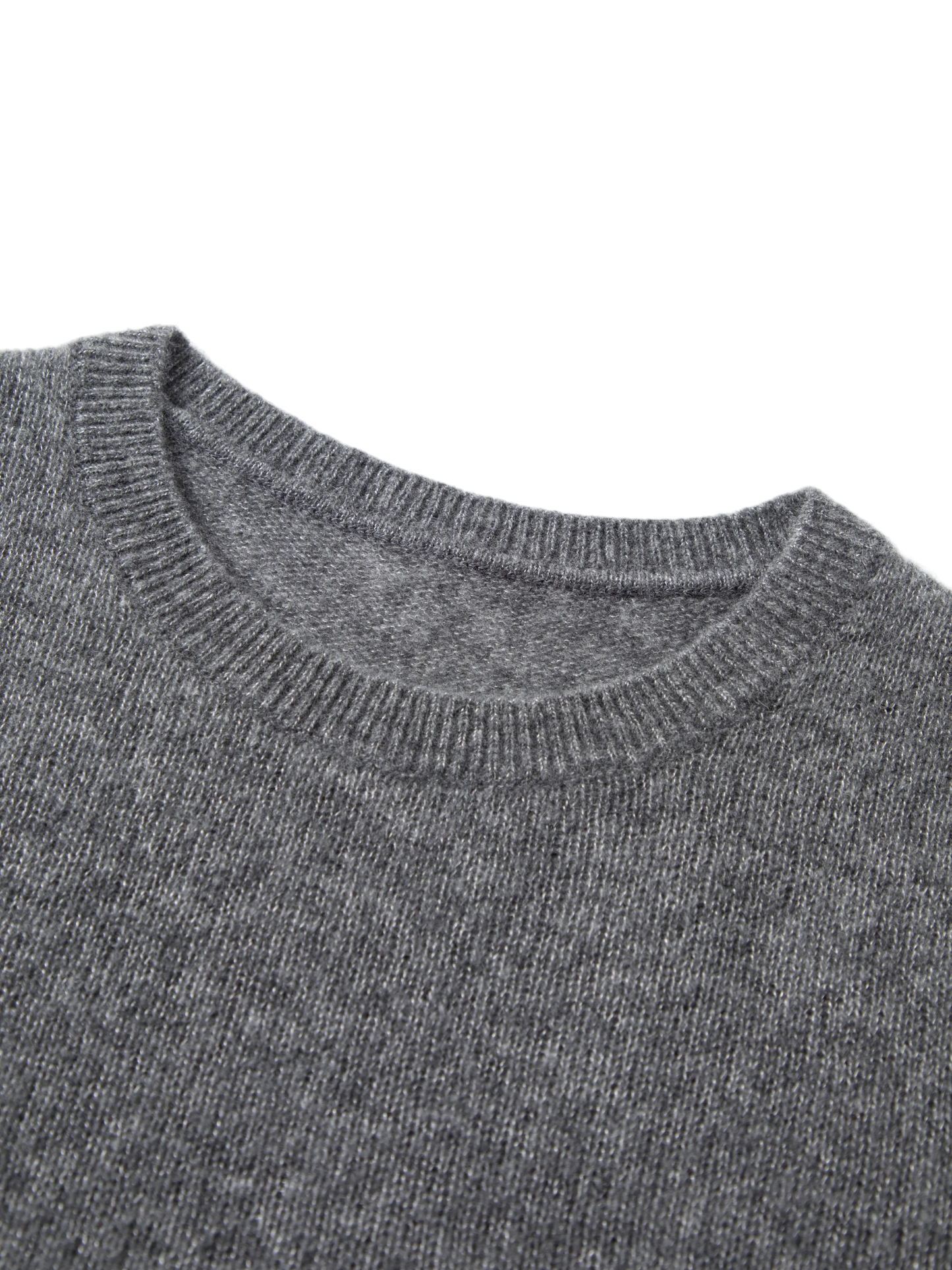 Pure Cashmere Crewneck Short-Sleeve Sweater