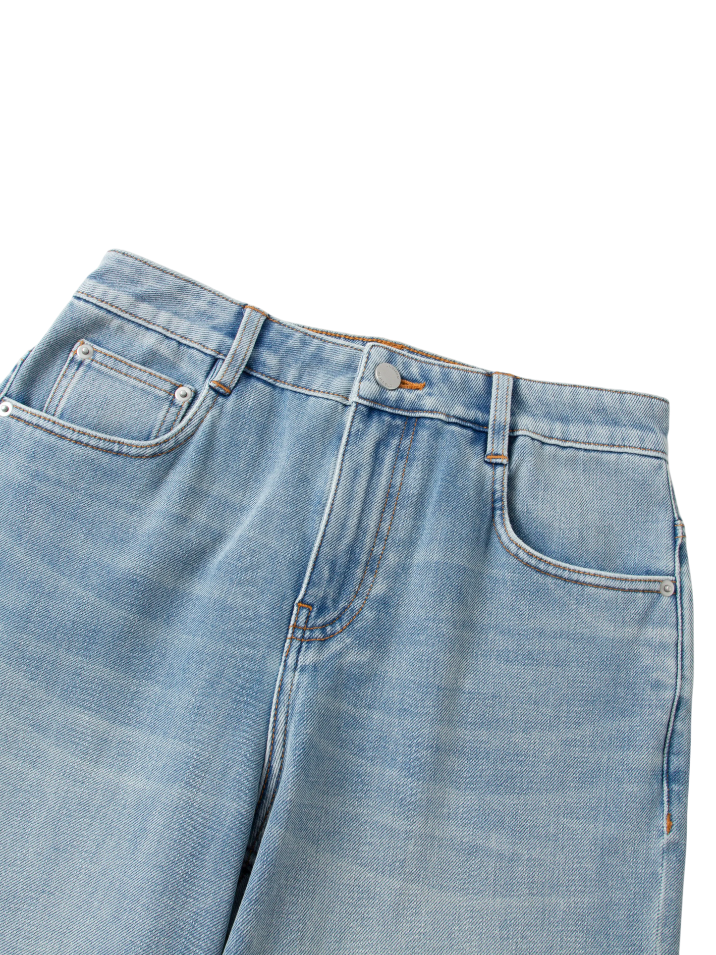 Wide-Leg Stretch Jeans