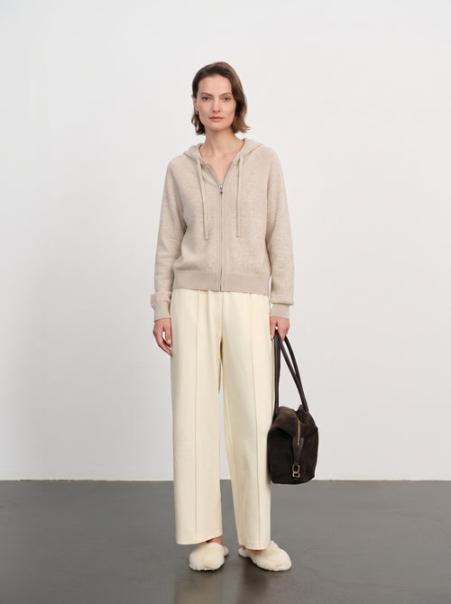 Load image 1 in gallery view. Relaxed Drop-Shoulder Cashmere Hoodie