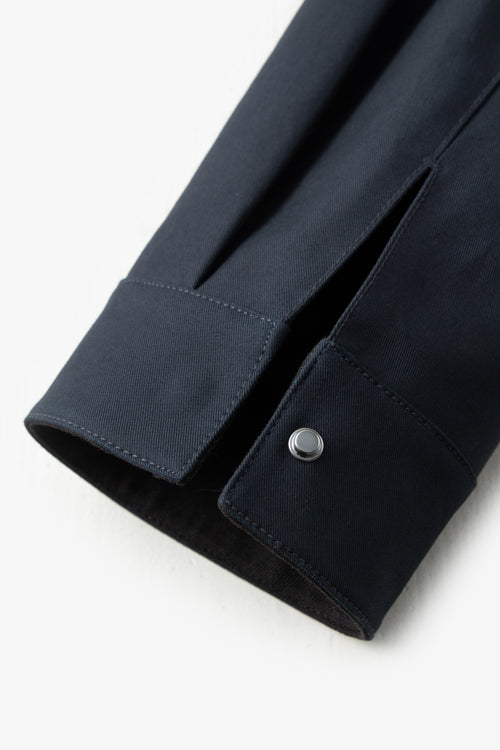 Load image 1 in gallery view. Cotton Drop-Shoulder Lapel Jacket