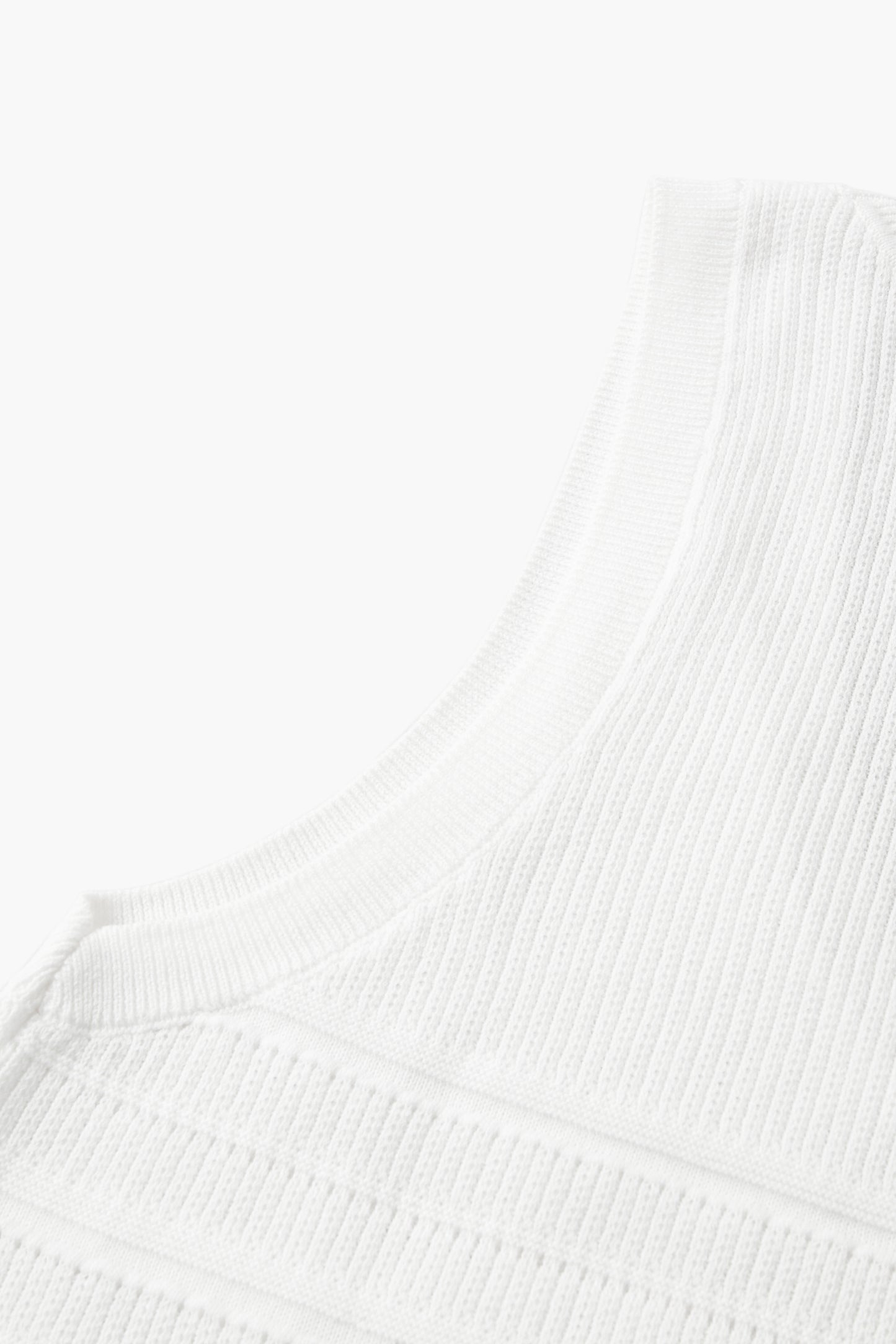 Cotton U-Neck Sleeveless Knit Tank