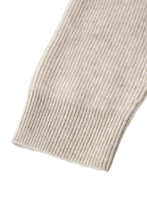 Load image 1 in gallery view. Ribbed Cashmere Hooded Sweater