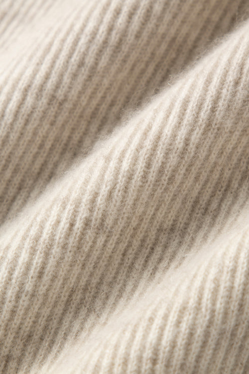 Load image 1 in gallery view. Ribbed Cashmere Hooded Sweater