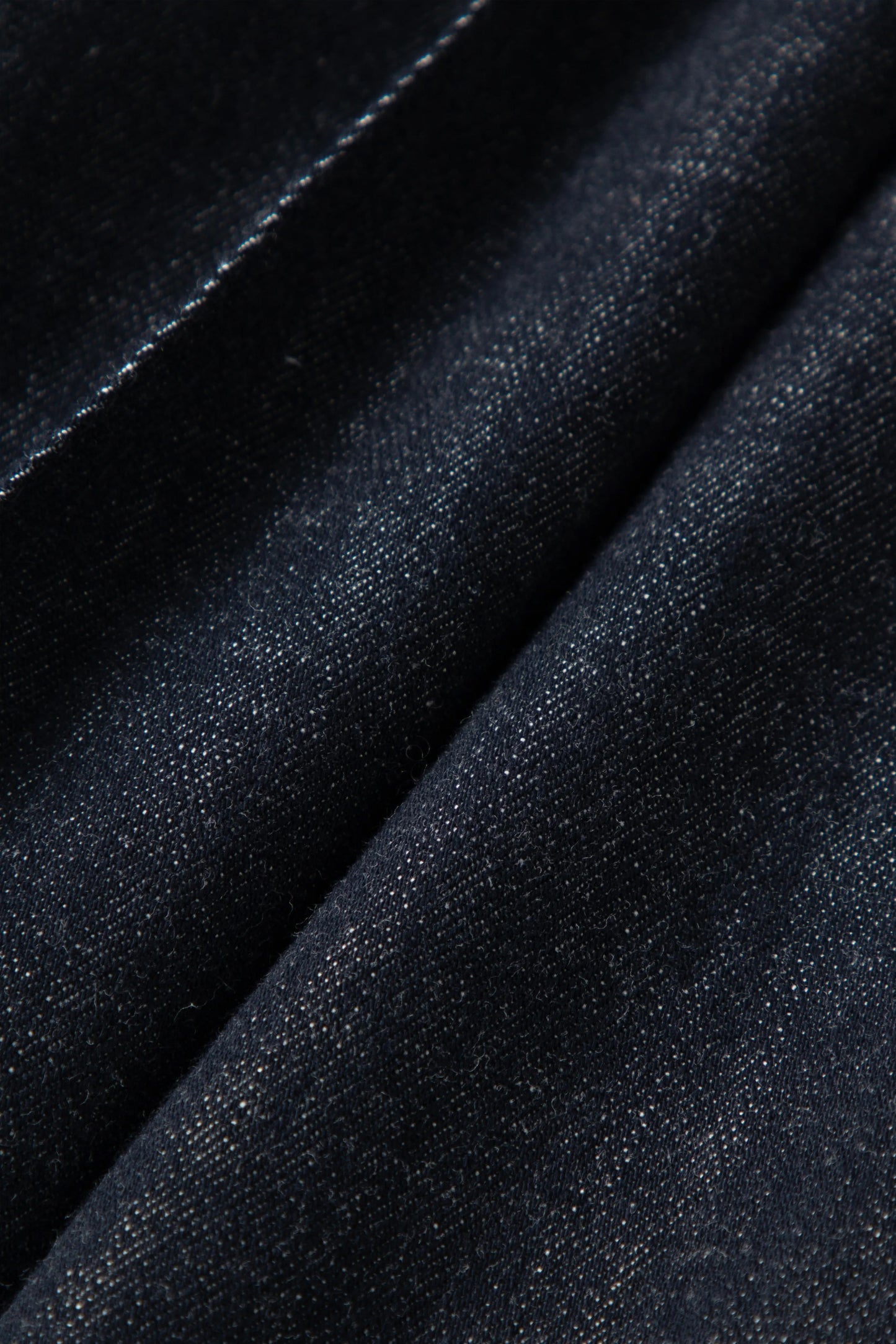 Mock-Neck Belted Denim Maxi Dress