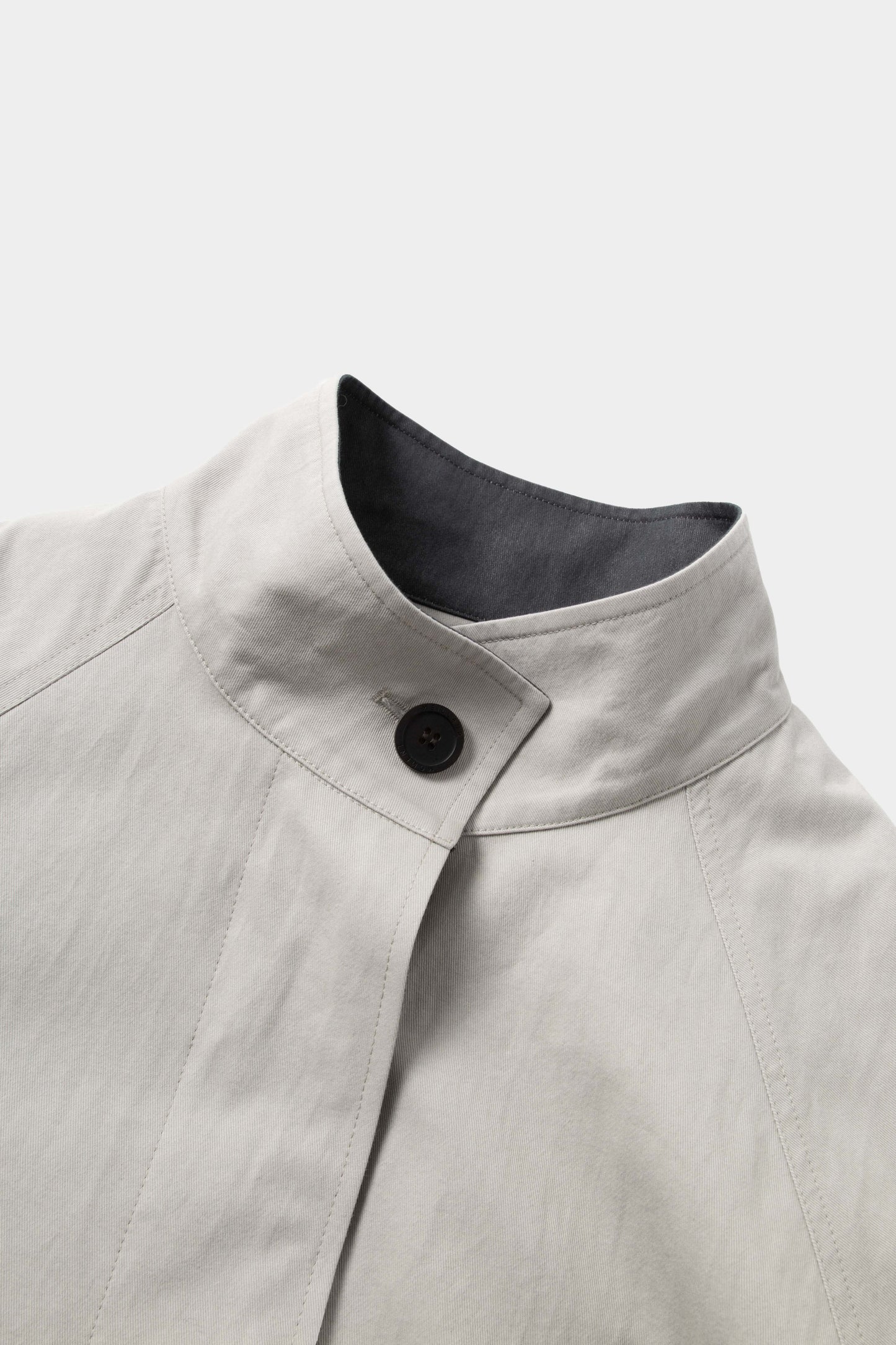 Cotton-Nylon Stand Collar Coat