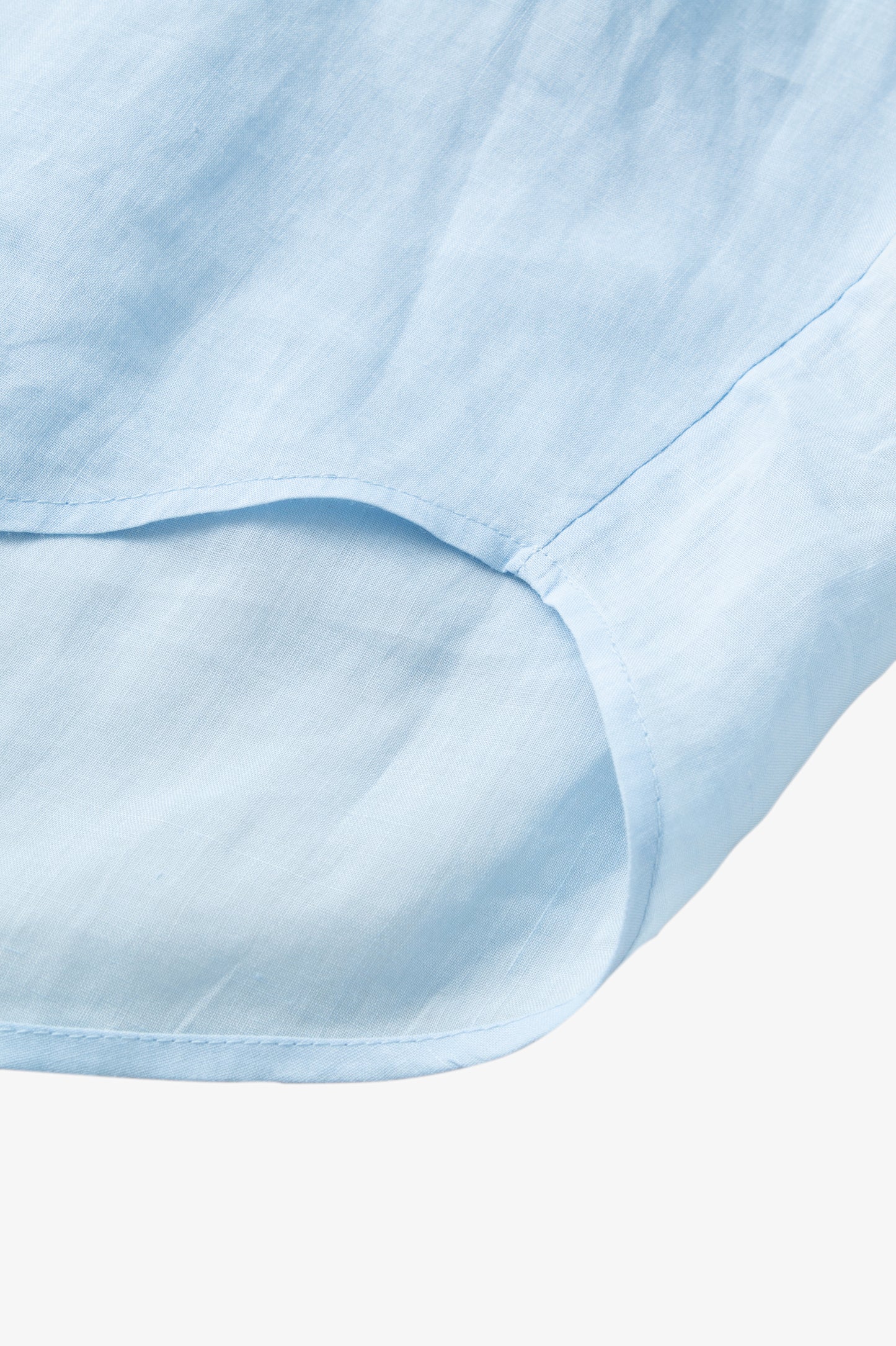 White Ramie Long-Sleeve Shirt