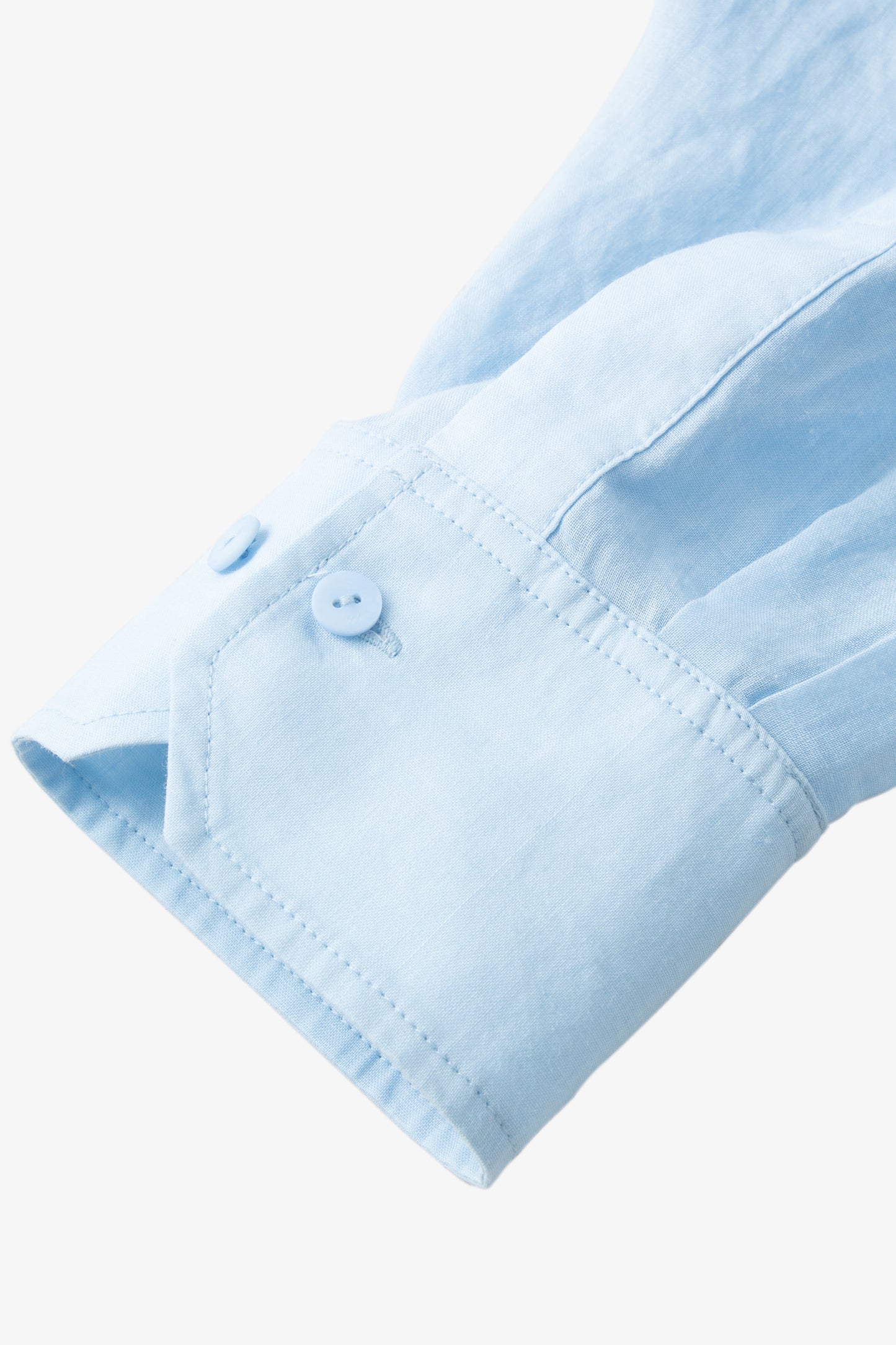 White Ramie Long-Sleeve Shirt