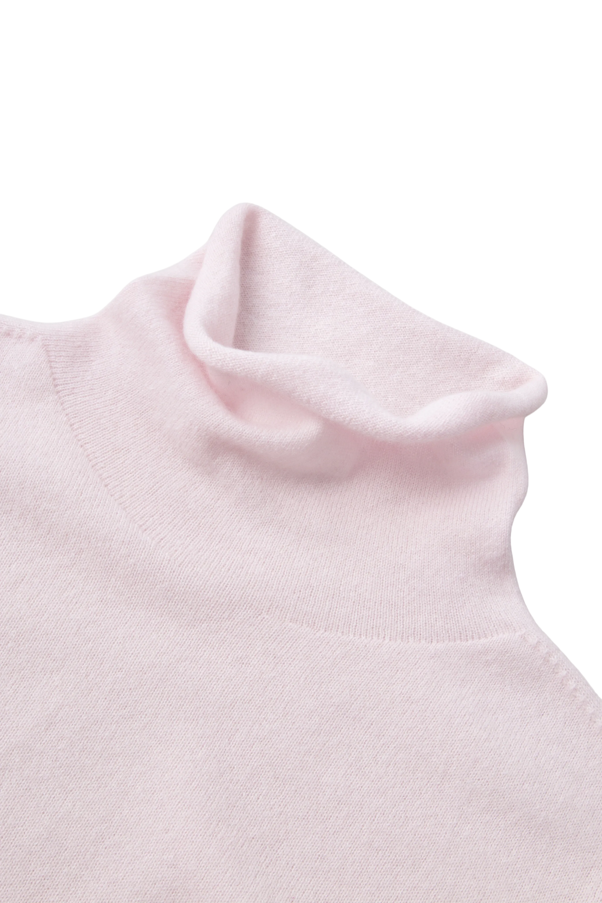 Soft Cashmere Wool Funnel-Neck Sweater