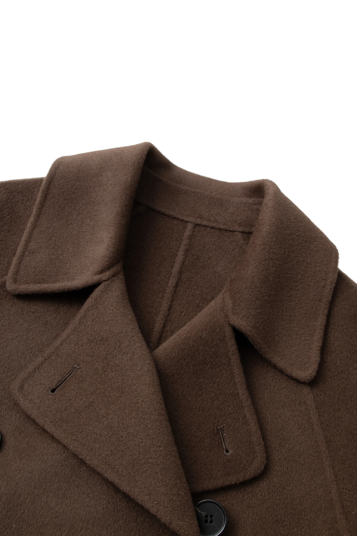 Belted Wool Double-Breasted Coat