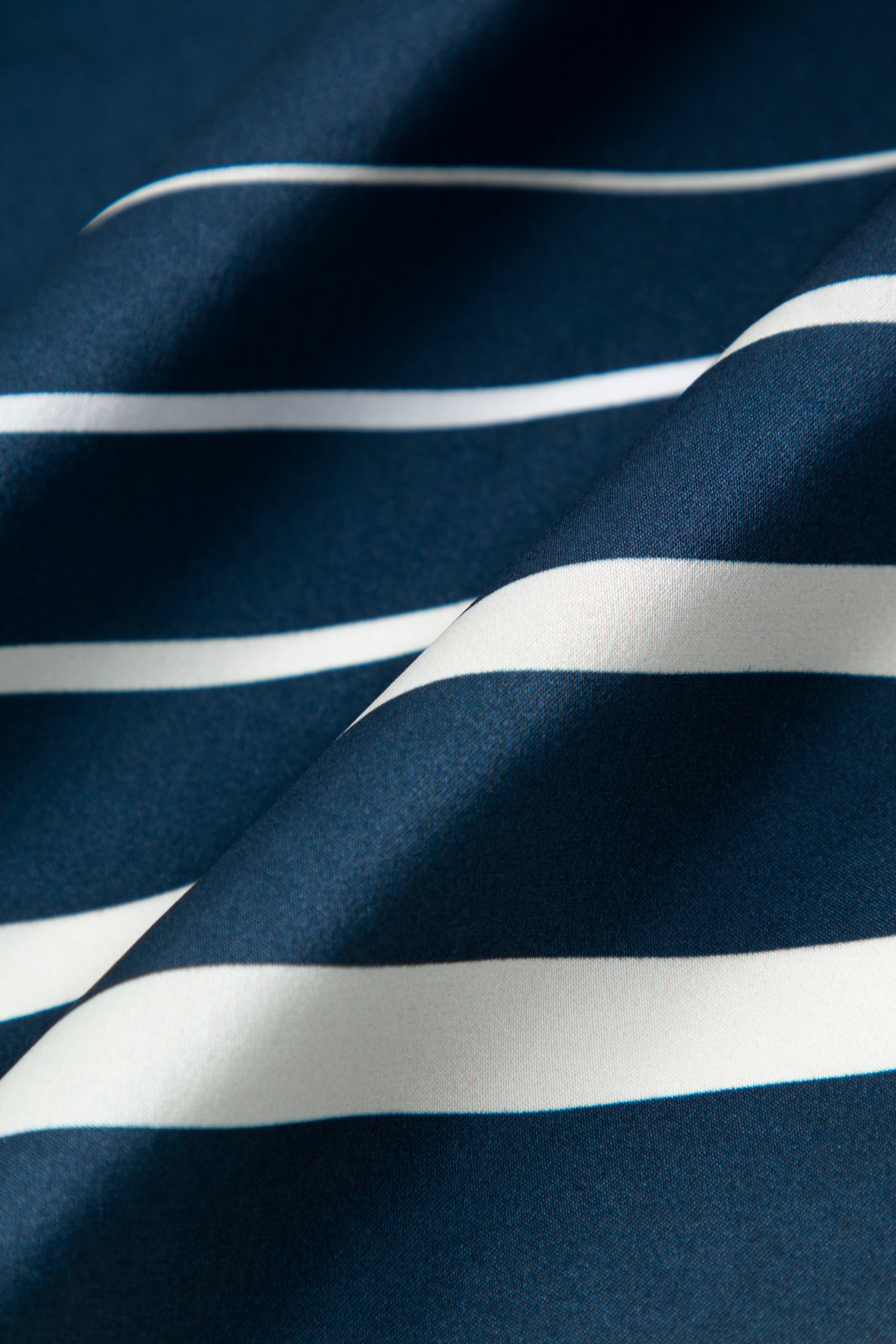 Navy Strips Square Scarf